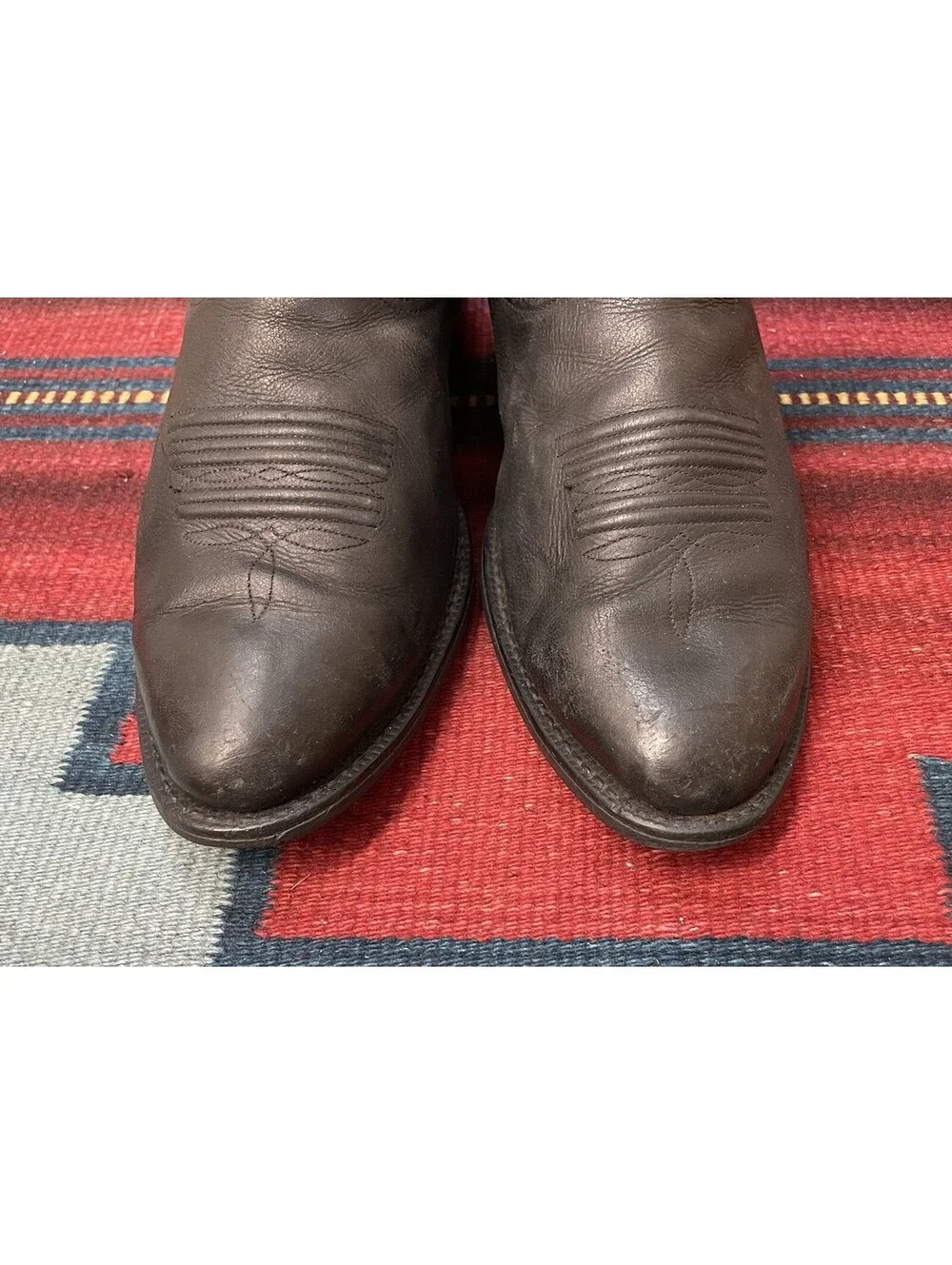ARIAT Black Leather Western Cowboy Boots Mens Size 11.5 EE / EU 45W broken-in
